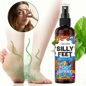 100ml foot deodorant spray, fresh texture, odor reduction, odor control agent, shoe deodorant, lasting fragrance, suitable for stubborn body odor on feet, socks and shoes, portable deodorant