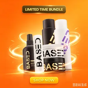 BASED Deluxe Straight/Wavy Hair Kit| Shampoo, Conditioner, Texture Powder, Hair Clay, Pomade, Sea Salt Spray + Wooden Comb| Non-Toxic, High Performance