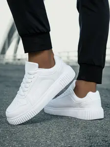 Couple Casual Sport Shoes Fall New Design, Comfortable Breathable Round Toe Sneakers, Lightweight Student Board Shoes