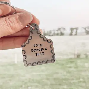 Metal stamp keychain!