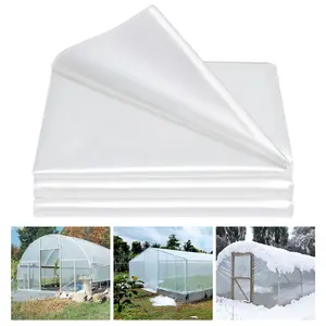 Garvee 26 x 40 FT Clear Greenhouse Plastic Sheeting, 6 Mil Polyethylene Film Heavy Duty UV Resistant Anti-Aging Hoop House Toughness Plastic Cover for Farming, Gardening, Agriculture