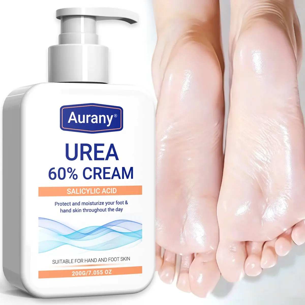 Urea Cream-200g Moisturizer for Hands & Feet, Foot Lotion, Foot Cream for Dry Feet, Salicylic Acid Infused, Gentle Moisturizing for All Skin Types, Long-Lasting Hydration, Ideal Gift, Foot Care Product