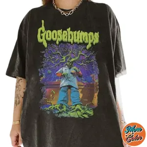 Goosebumps Movie Horrorland Shirts, Cotton Unisex T-shirt, Crew Neck, Size S- 3XL, Menswear Top, Womenswear Top Underwear Streetwear