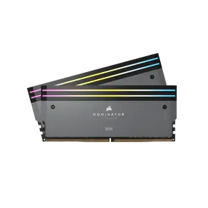 DOMINATOR® TITANIUM RGB 64GB (2x32GB) DDR5 DRAM Up To 6000MT/s CL30 AMD EXPO & Intel XMP Memory Kit — Grey