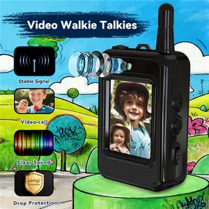 Kids Video Walkie Talkie with Voice Changer-Fun Video Calls, Clear Sound & Stable Signal, Perfect Gift for Kids Indoor & Outdoor Play，2 Pack