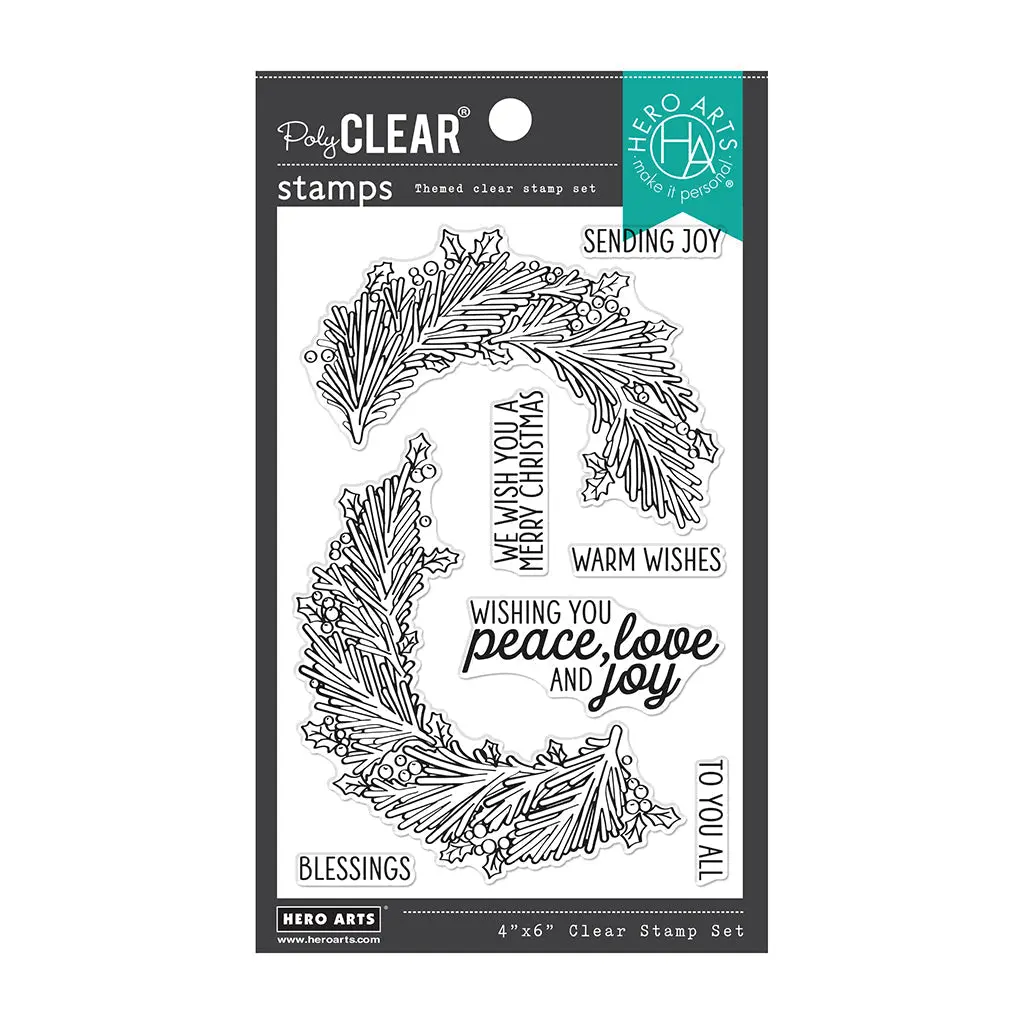 Year-Round Wreath Clear Stamp Set
