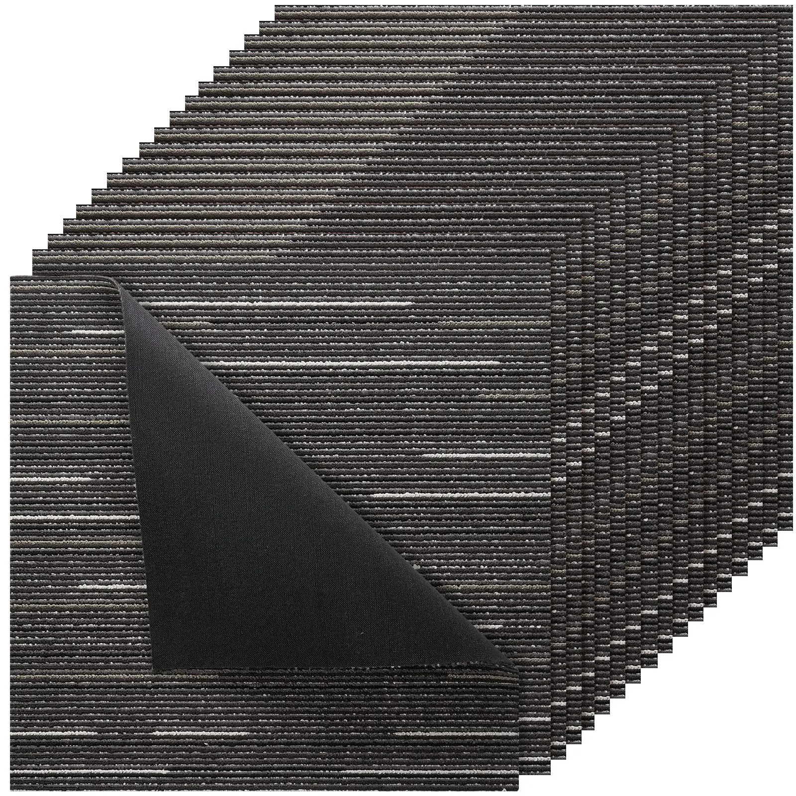 【Father's Day Gift】VEVOR Pet-Friendly Soft Durable Modular Carpet Tiles, 24x24 in 24 PCS, Customized Seamless 96sq.ft Cover, Easy DIY Replacement, No-Slip Padded Gray Indoor Carpet Squares for Living Room Office, 24 X 24 Inch