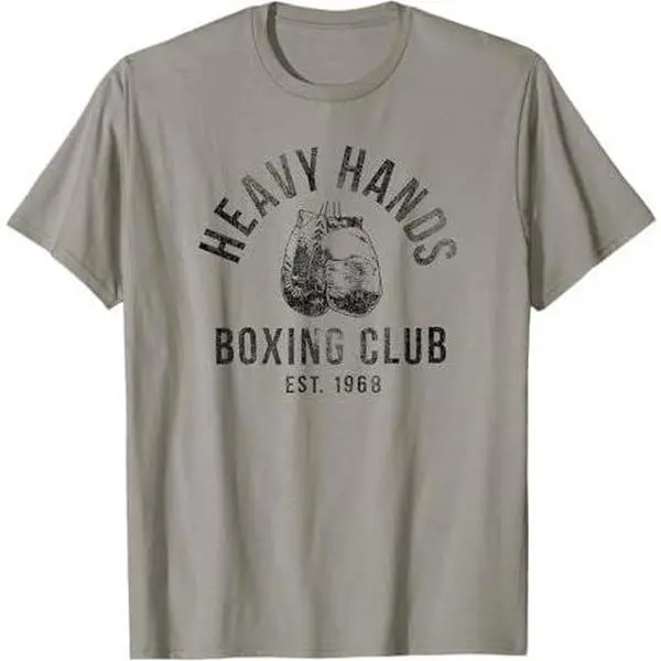Trendy Heavy Hands Boxing Club Logo T-Shirt