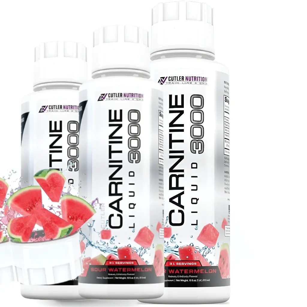 Cutler Nutrition 3 Pack Carnitine Liquid 3000 Mixed Flavors | Fitness Performance Drink | Ready-to-Drink Sport Energy Beverage | US Edition