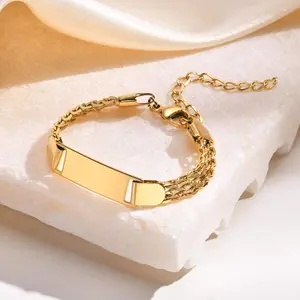 LittleBondis Bracelet Kid Jewelry Stainless Steel Mesh Hand Chain