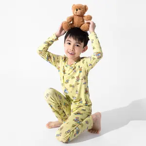 Teddy Bear Picnic Bamboo Kids Pajamas