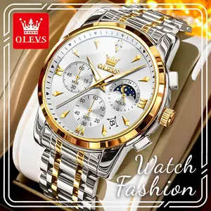 OLEVS men's watch official authentic fashion casual high-end watch temperament waterproof luminous men's watch 3639