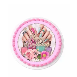 Edible Baking Image Cake Topper, Creative Look Decoration for Ladies, Home Decor Supplies, Festive Party Gift for Cake Decorating
