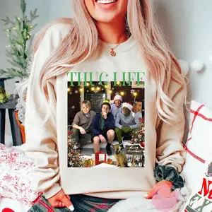 Thug Life Christmas Shirt, Christmas Movie Shirt, Christmas Friends Shirt, Christmas Gifts for Women, Holiday Crewneck Xmas, 90s Movie Xmas