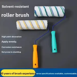 1000 Solvent-Resistant Roller Brushes, 30 Years Brush Experience, High Paint Absorption, Even Coating, Corrosion Resistant, Customizable Specifications