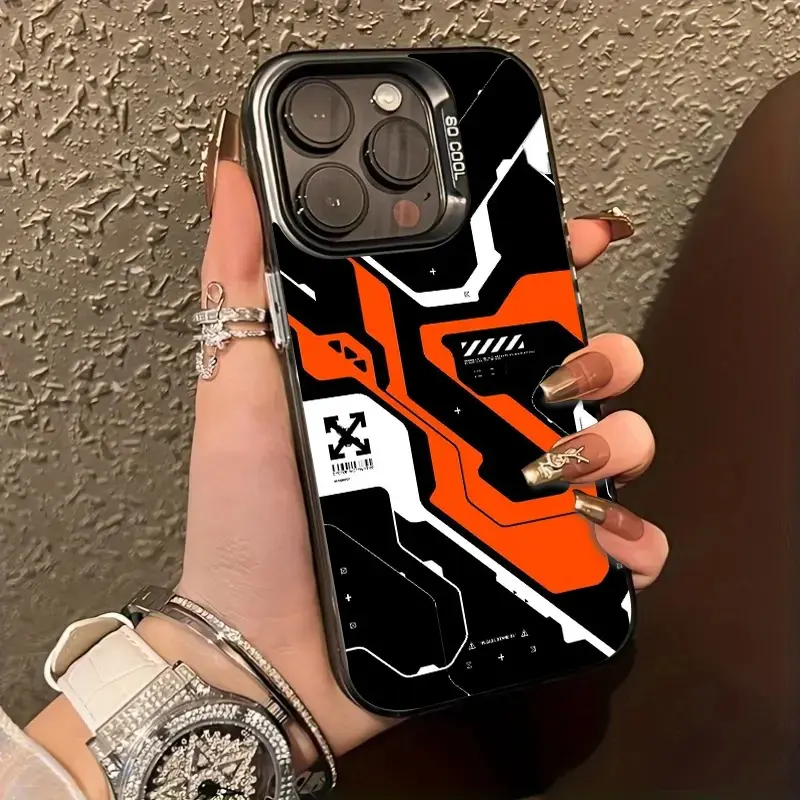 Cyberpunk Circuit Board Silicone Smartphone Case - Futuristic Tech Style Waterproof Mobile Accessory for iPhone 17,16,15 Pro Max,14,13,12,11 Plus Pro Max - Unique Gift for Cellphone Users