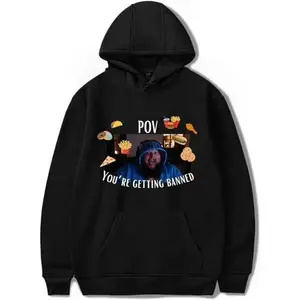 Caseoh Your're Getting Banned Hoodies Women Men Casual Long Sleeve Sweatshirt Fashion Clothes