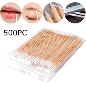 Multifunctional Wooden Cotton Tip Soft Nail Cleaning Stick, Dead Skin Exfoliation Tool, Phone Dust Mesh, Earphone Port Cleaner, Makeup Eyelash Adjuster, Cleansing