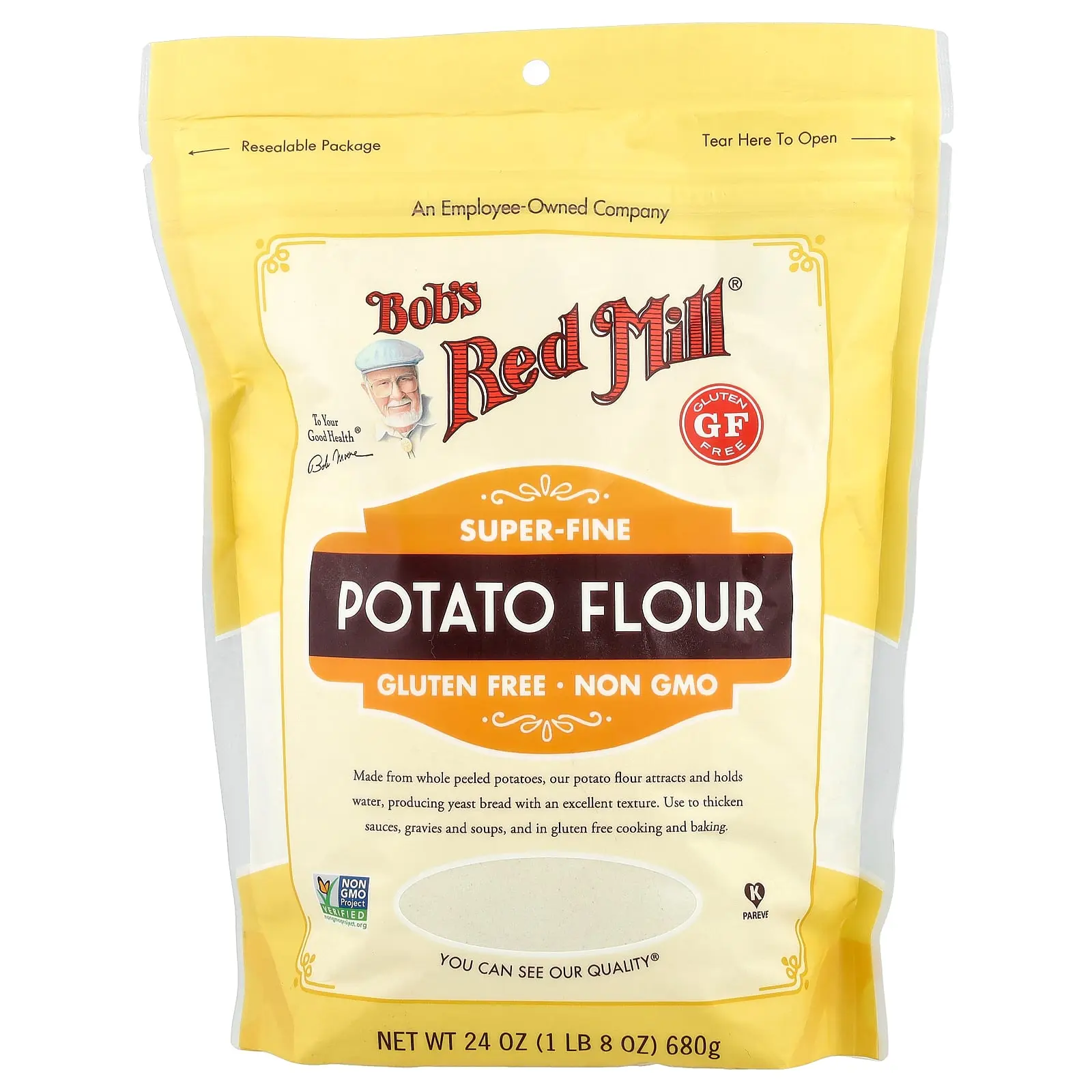 Bob's Red Mill Potato Flour, Super-Fine, 1 lb 8 oz (680 g)