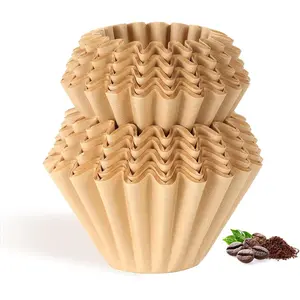 100 Count Unbleached Coffee Filters, 4-5 Cup  Basket Coffee Filter Paper for 5 Cup Coffee Maker, Small Coffee Travel Brewer, Single Serve Coffee Pot