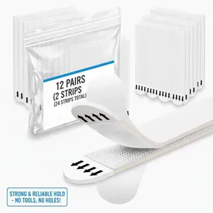 12 Pairs (24 Straps) Yitape Heavy-Duty Picture Hanging Strips, Damage-Free Wall Mounts, Nail-Free Photo Hangers Kit