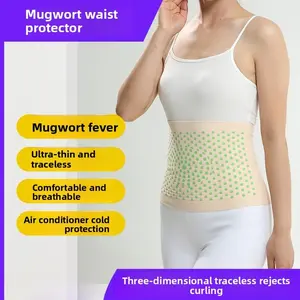 Mugwort belt, men's plush waist, warmth and heat protection, stomach protection, air conditioning, yoga, fitness and exercise, waist protection