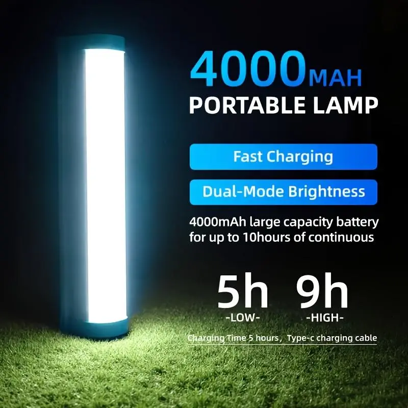 Compact USB Rechargeable Portable LED Lamp - Unisex Handheld Floodlight ...