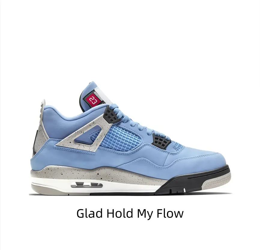 Sky Blue Vintage Basketball Trainers Matte Light Blue Suede Body Grey Speckled Hardware Red Tongue Label Lace-Up Shock Absorb Layered Midsole Hip Hop Daily Street Footwear