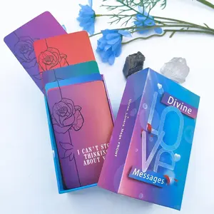 Oracle Cards Decks Divine Loves Oracle Cards,64 Love Tarot Cards Twin Flame Oracle Deck, oracle cards decks with meanings on them, Explore Intimate topics Meet Your Needs for Love and Being Loved, Love Relationship Divine Lovers Messages