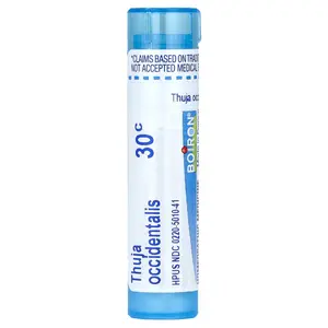 Boiron Thuja Occidentalis, 30C, Wart Relief, Approx 80 Pellets