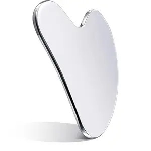 Stainless Steel Gua Sha Facial Tool for Face Body Eyes Neck Massager with Travel Pouch Skin Care Gifts