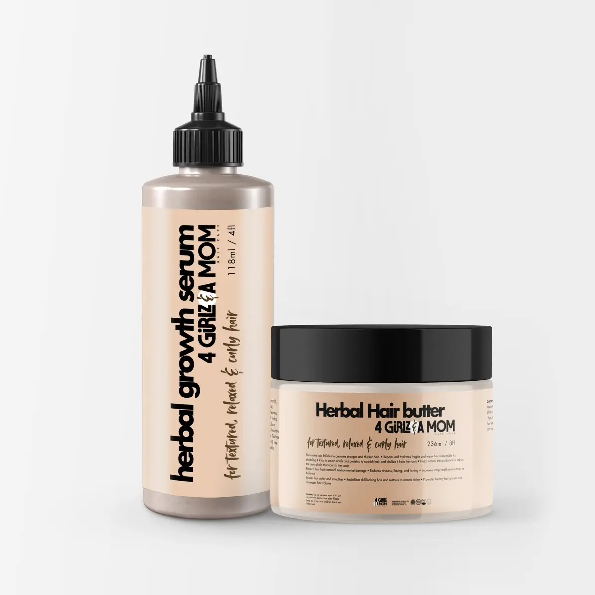Herbal Growth Butter & Serum Bundle for Hair Growth