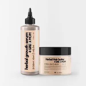 Herbal Growth Butter & Serum Bundle for Hair Growth