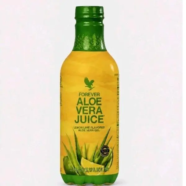 Forever Living Aloe Vera Gel Pure Inner Leaf Juice with lime 99.7% Aloe Content Preservative Free 33.8 fl oz Beverage for Healthy Digestion & Immune Support