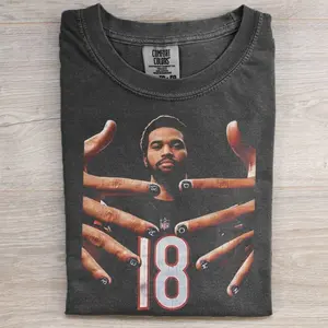 Vintage Chicago Football Tshirt, Caleb Williams Inspired Retro Tee, Comfort Colors Style, Unisex Game Day Outfit