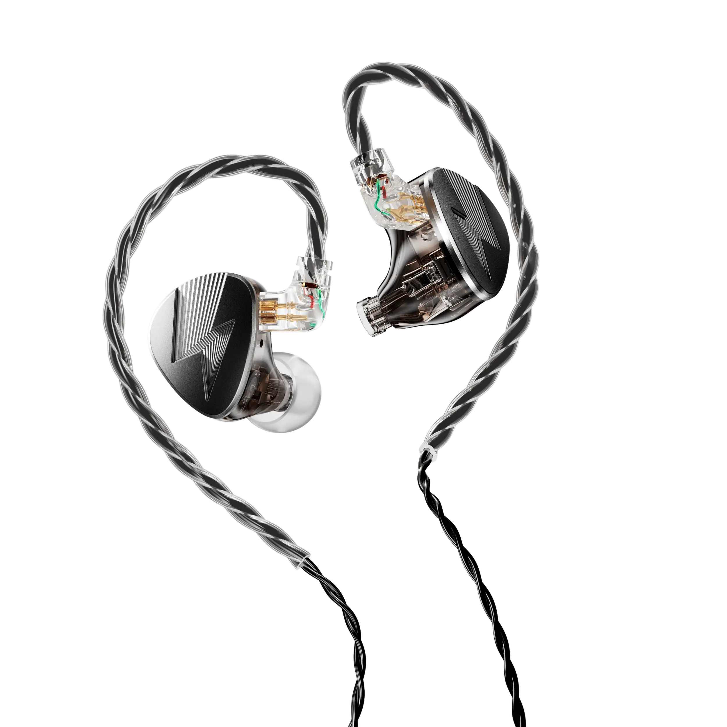 CLECLO CC10 Professional Stage In-Ear Monitors, 5BA Hybrid Wired Earphones with HiFi Balanced Sound, Detachable 2-Pin Cable for Gaming/Singers, Detachable Cable