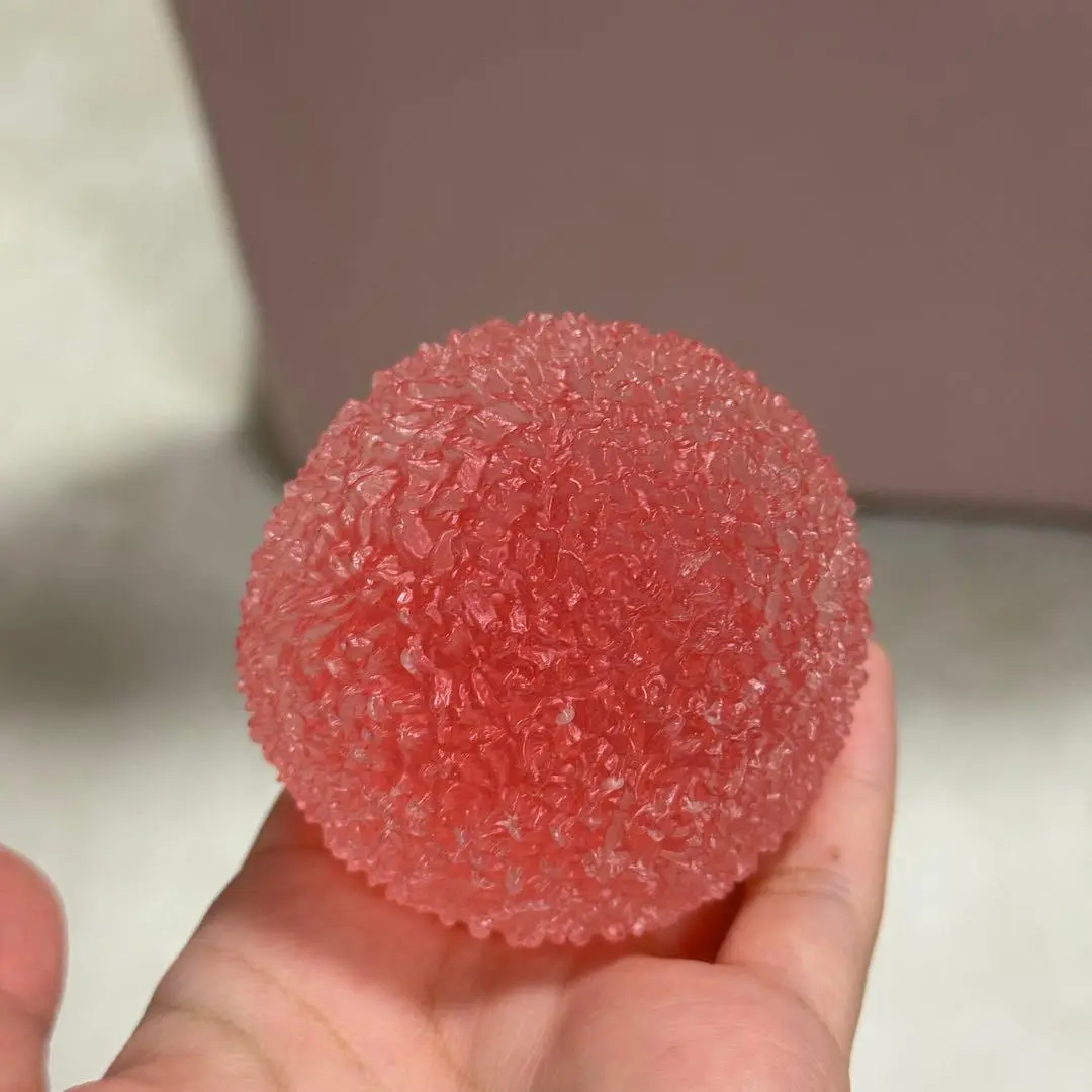 Handcrafted Crystal Mochi Squishy Squeeze Ball Stress Relief Toys, TPR Soft Fidget Sensory Grippie Set for Relaxation and Gift Giving