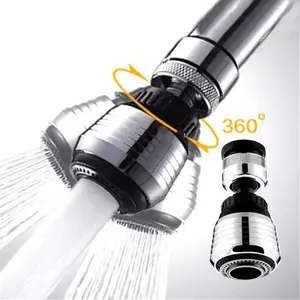 360° Rotatable Kitchen Faucet Diffuser, 1 Count Water Saving Faucet Filter, Kitchen Supplies For Sink