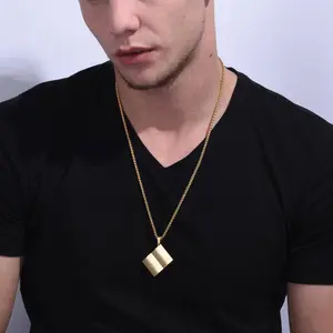 FindChic Lord's Prayer Necklace Chain Holy Bible Shaped Pendant For Women Men