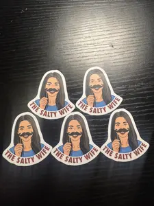 The Salty Wife Sticker Pack (5 Stickers)