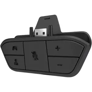 Stereo Headset Adapter for  One and  Series X|S and Elite Controller - Headphone Audio Converter for Voice Chat &  Sound Mix and Mic  and Volume Control as  Accessories