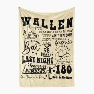 Last Night Beer in Cowboy Hand Blanket
