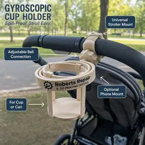GyroGrip Adaptive Cup Holder Gyroscopic Stabilizer for Sensory Support