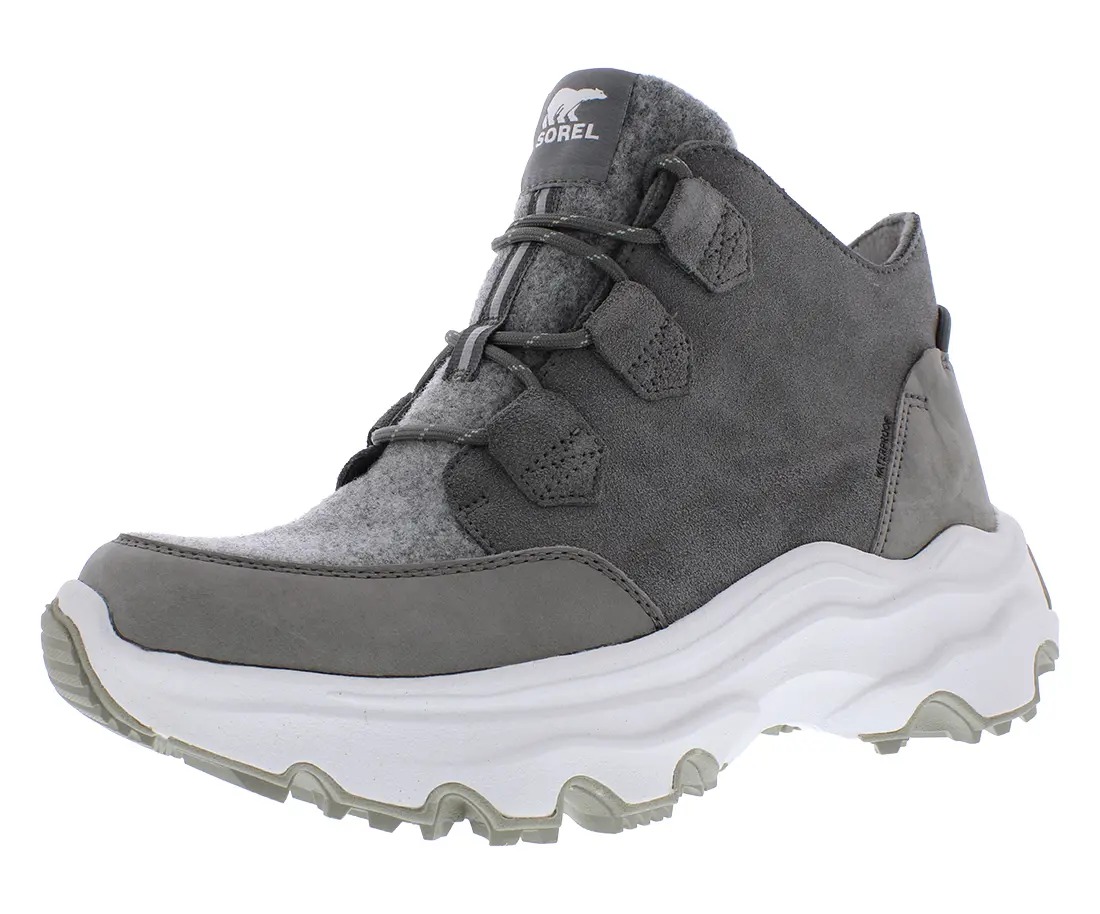 Sorel Women's Kinetic Breakthru Caribou Waterproof Lace-Up Walking Shoes - Outdoor Casual Footwear, Laces