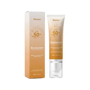 3 Pack SPF 50+ PA+++ Tinted Sunscreen, Universal Tone-Up Moisturizer for Face, Water Resistant Non-Greasy Sunblock, Prevent Sunburn & Tanning for All Skin Types outdoorfun