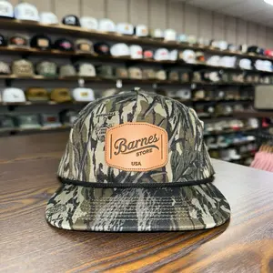 Leather Patch Rope Hat - Mossy Oak Treestand