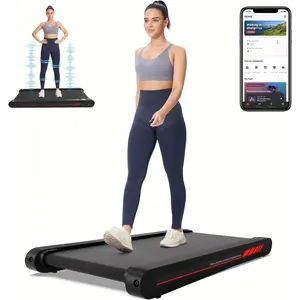 Walking Treadmill Pad with APP, 3 in 1 Under Desk Treadmill, 400W Low Noise Walking Vibration Pad with Remote Control,Portable Treadmills for Home Office