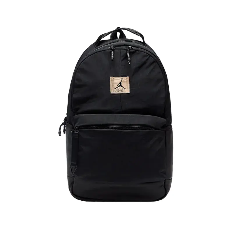 Air Jordan Flight Backpack, 23L Capacity, Black Functional Luggage Bag