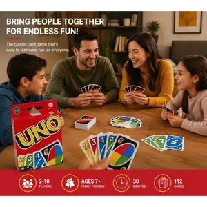 Mattel UNO Card Game Set: 112-Card Party Game, Perfect for Parties and Gatherings.