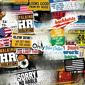 173 PCS Hard Hat Stickers for Adults - Funny (Dirty) for Water Bottle, Laptop, Helmet, Cars, Tool Box, Cars - Blue Collar Stickers for Men, Waterproof